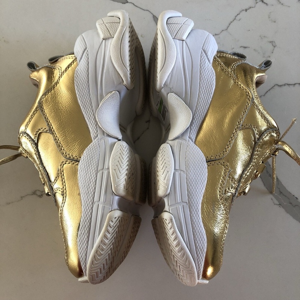 Jeffrey Campbell Hotspot ★ Gold Chunky Dad Platform Sneaker
